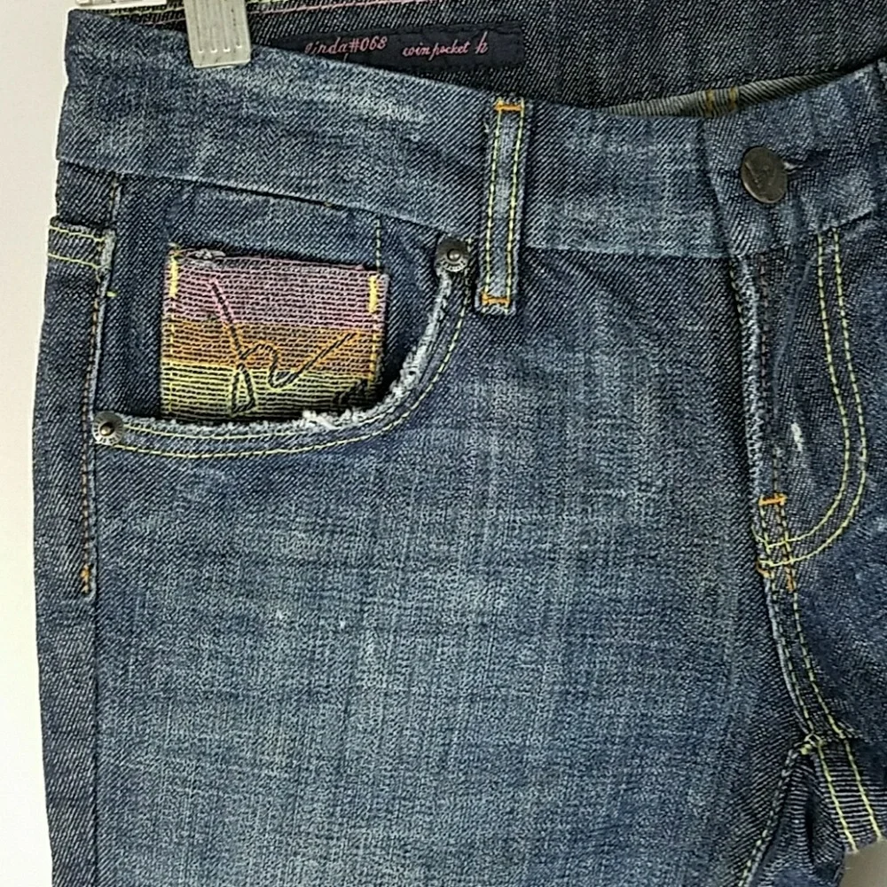 COH women 24 blue linda bootcut jeans stretchy - Picture 3 of 6